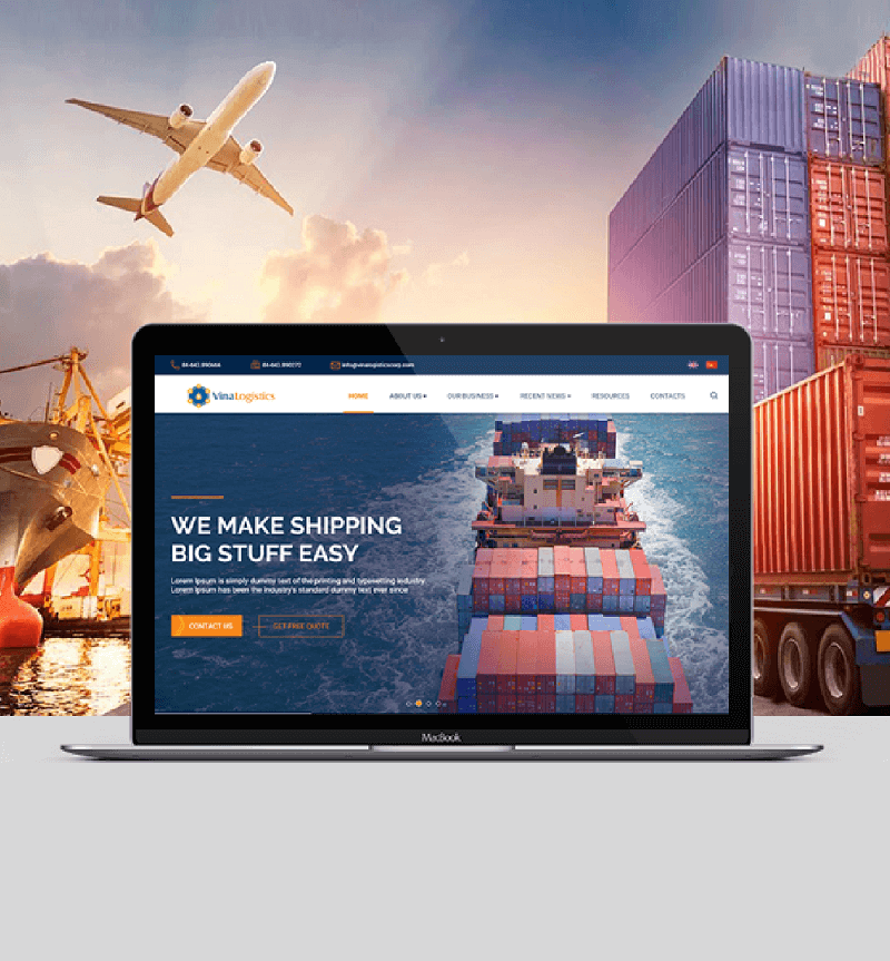 Dự án thiết kế thương hiệu Vina Logistics - Sao Kim Branding
