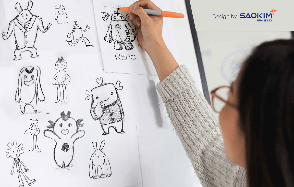 Quy trình thiết kế Mascot (Ảnh thiết kế Mascot TNG) Quy trình thiết kế Mascot