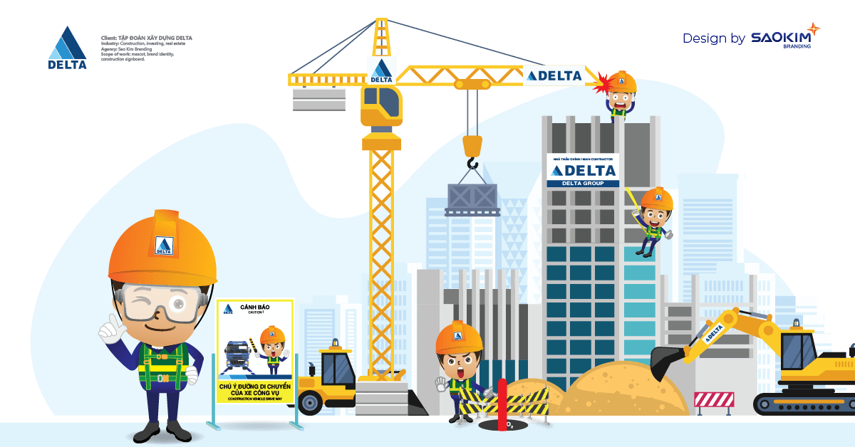 Ví dụ Mascot Delta do Sao Kim thiết kế Ví dụ Mascot Delta do Sao Kim thiết kế
