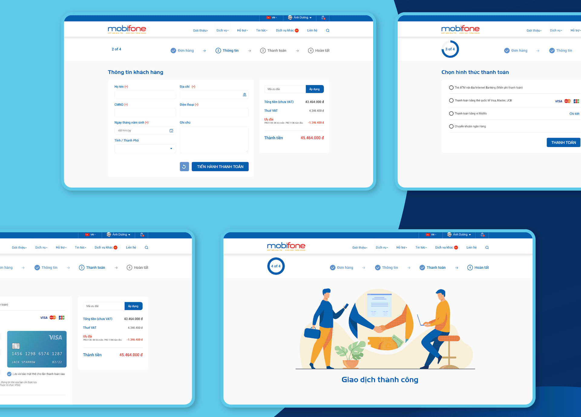 Dự án thiết kế Website Mobifone Cloud - 3