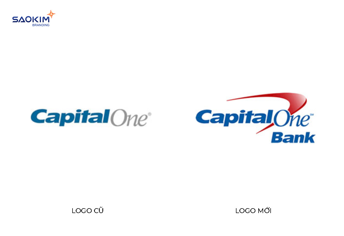CapitalOne thay đổi logo CapitalOne thay đổi logo