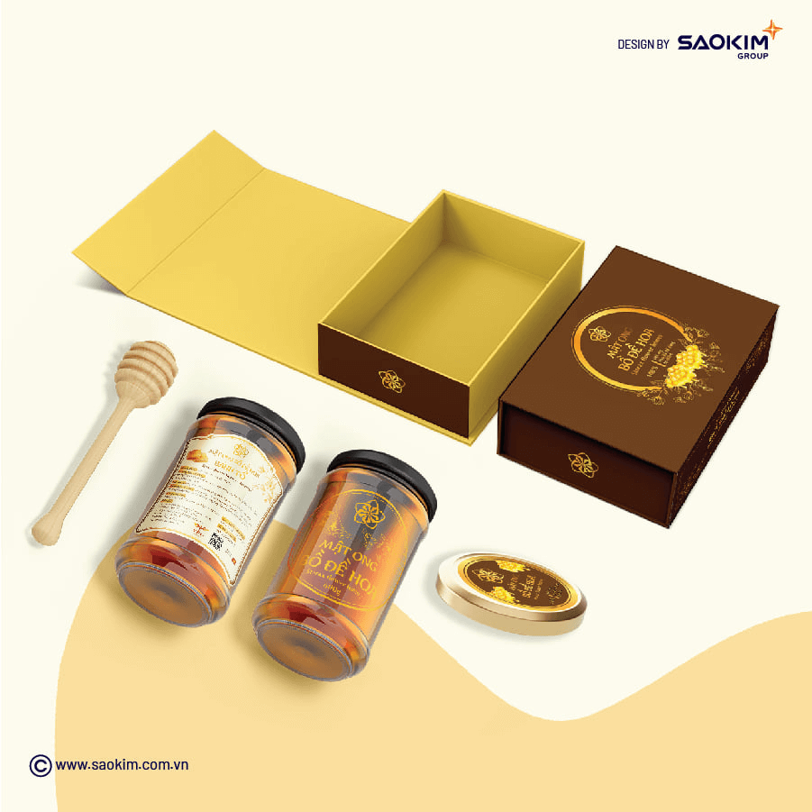 5.3. Mẫu thiết kế bao bì sản phẩm mật ong Bồ Đề Hoa (Hộp quà tặng) Thiết kế Bao bì như thế nào để chiến thắng trên thị trường (19)