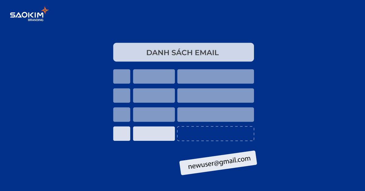 Xây dựng danh sách Email