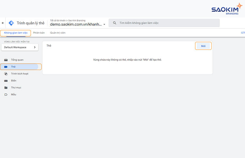 Cài đặt Google Analytics bằng Tag Manager - Tạo thẻ mới