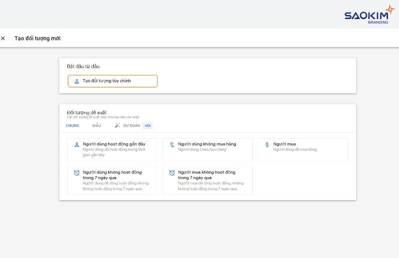 Tạo đối tượng tùy chỉnh trong Google Analytics 4 - Tạo Đối tượng tùy chỉnh
