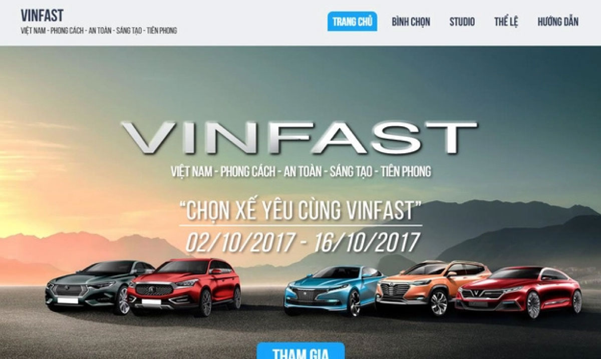 Cuộc bình chọn mẫu thiết kế ô tô mới của Vinfast (2017) Cuộc bình chọn mẫu thiết kế ô tô mới của Vinfast (2017)