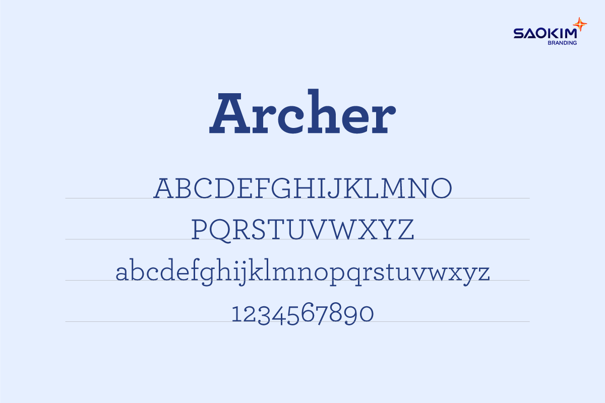 Brand Typography - Loại phông chữ Slab Serif