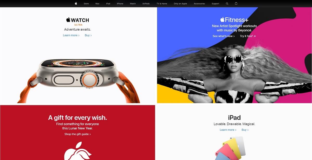 Định luật UX - 9 - Thẩm mỹ và tính ứng dụng (Ví dụ Website Apple)