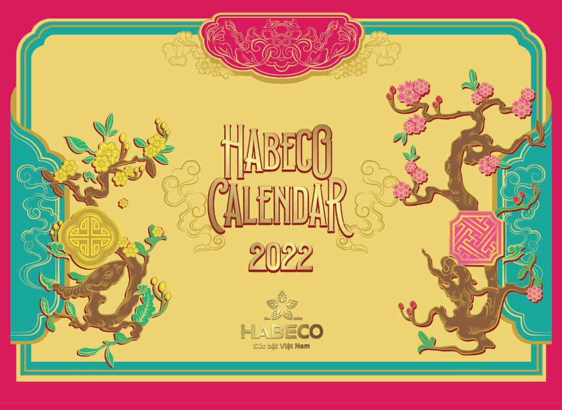 Dự án thiết kế lịch tết Habeco 2022 - 2