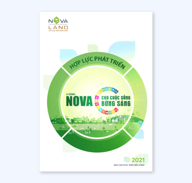 Mẫu Báo cáo phát triển bền vững Novaland 2021