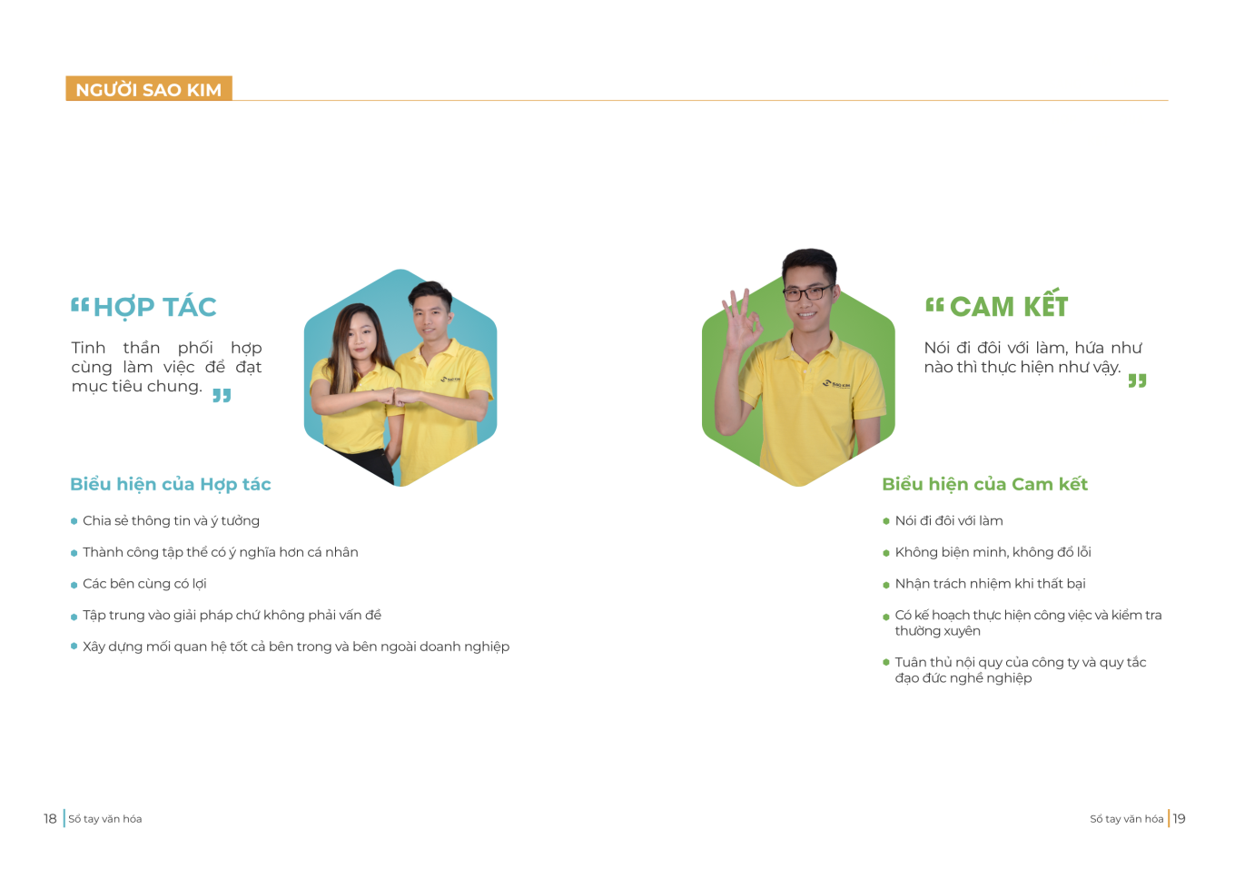 Giá trị cốt lõi, sổ tay văn hóa của Sao Kim