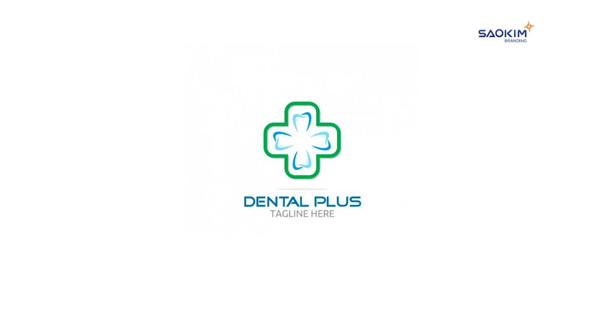 Mẫu thiết kế Logo phòng khám Nha Khoa sử dụng biểu tượng chiếc răng kết hợp với chữ thập (1)