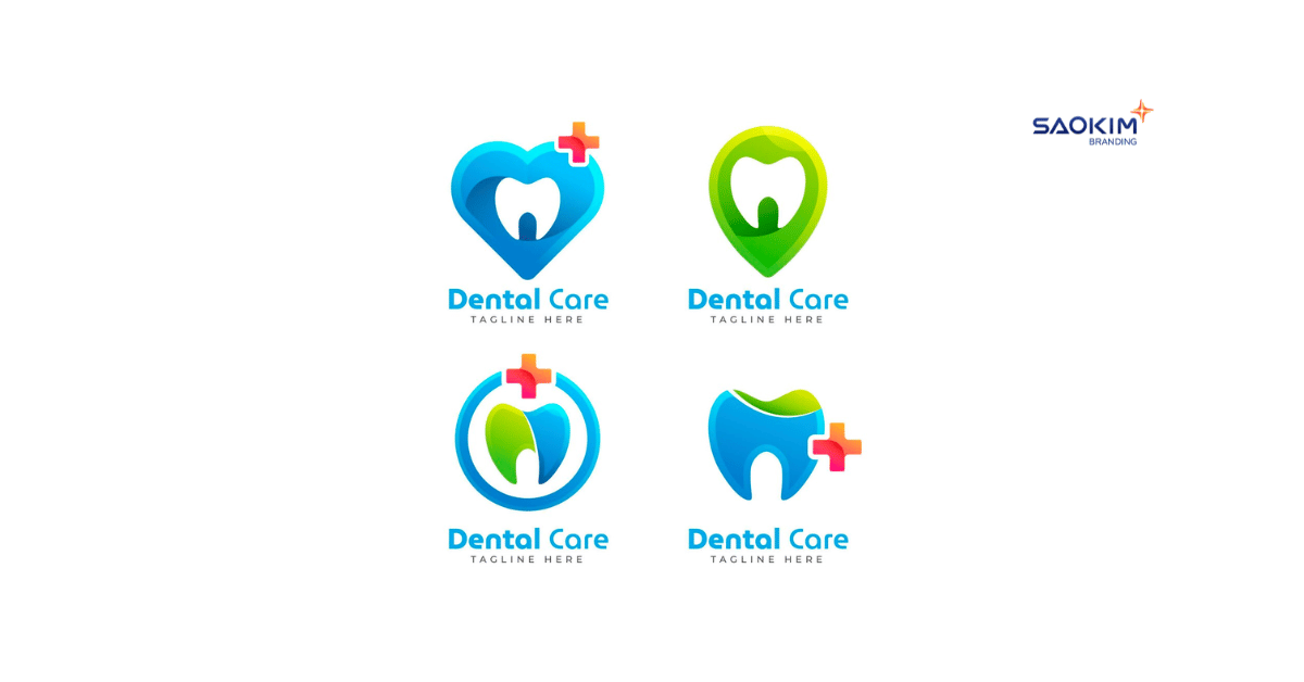 Mẫu thiết kế Logo phòng khám Nha Khoa sử dụng biểu tượng chiếc răng kết hợp với chữ thập (4)