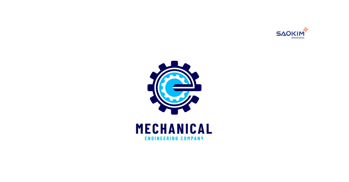 Mẫu thiết kế logo công ty cơ khí sử dụng hình ảnh bánh răng (2)