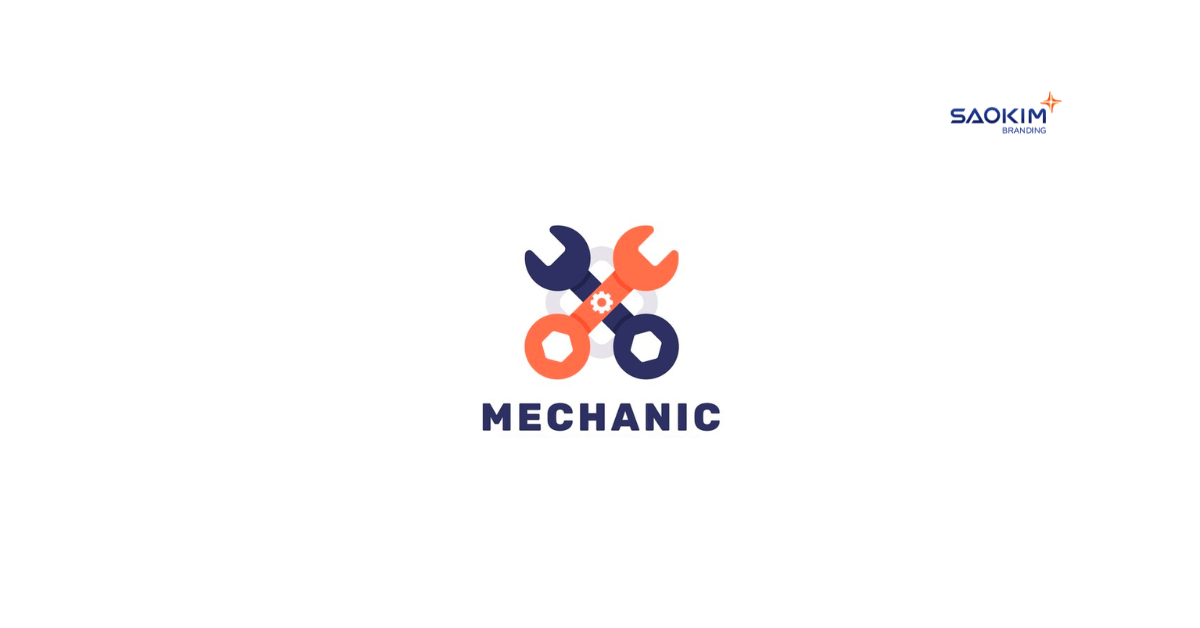 Mẫu thiết kế logo công ty cơ khí sử dụng hình ảnh cờ lê (5)