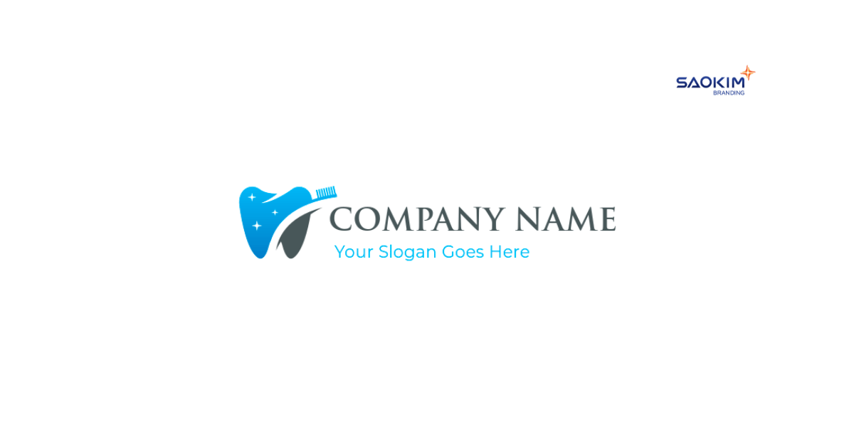 Mẫu thiết kế Logo phòng khám nha khoa sử dụng biểu tượng chiếc răng kết hợp với bàn chải (3)