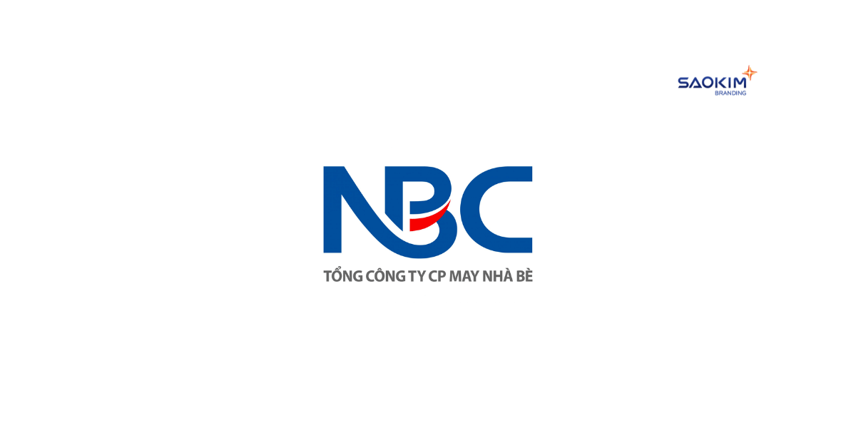 mẫu thiết kế logo công ty dệt may Nhà Bè NBC