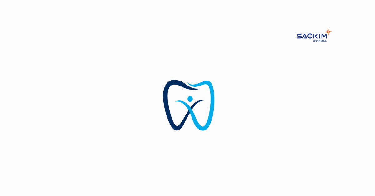 Mẫu thiết kế Logo phòng khám nha khoa kết hợp hình ảnh chiếc răng và hình người (2)