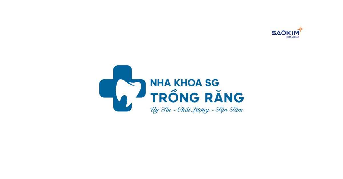 Mẫu thiết logo phòng khám nha khoa trồng răng Sài Gòn
