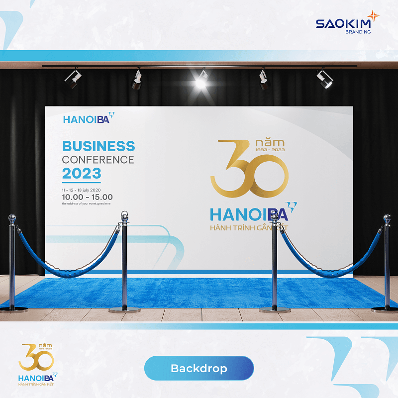 Dự án thiết kế sự kiện 30 Years HANOIBA - 2