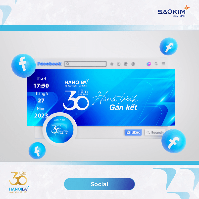 Dự án thiết kế sự kiện 30 Years HANOIBA - 4