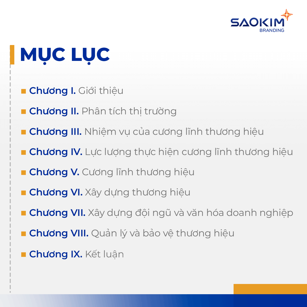 Cương lĩnh thương hiệu bao gồm những gì