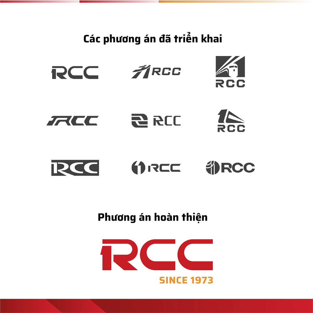 Thiết kế logo nhận diện thương hiệu RCC - Phát triển phương án logo