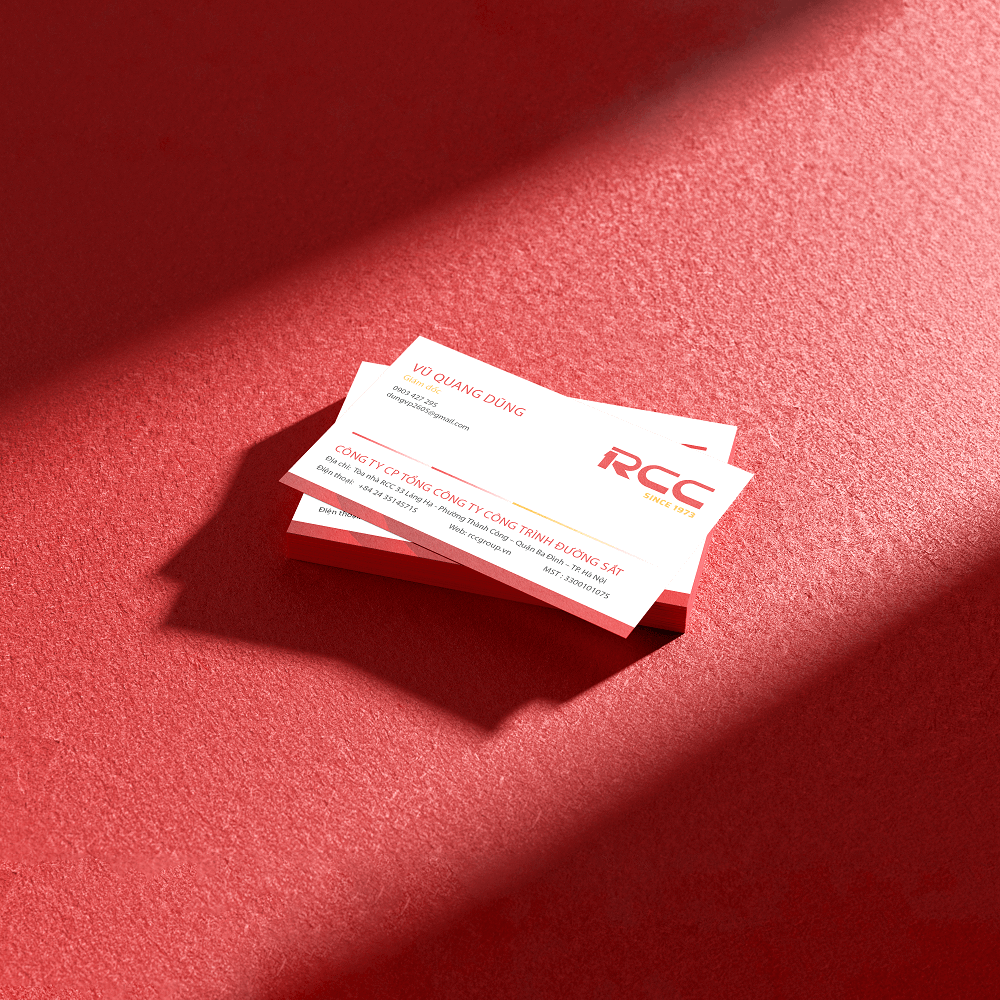 Thiết kế logo nhận diện thương hiệu RCC - Danh thiếp