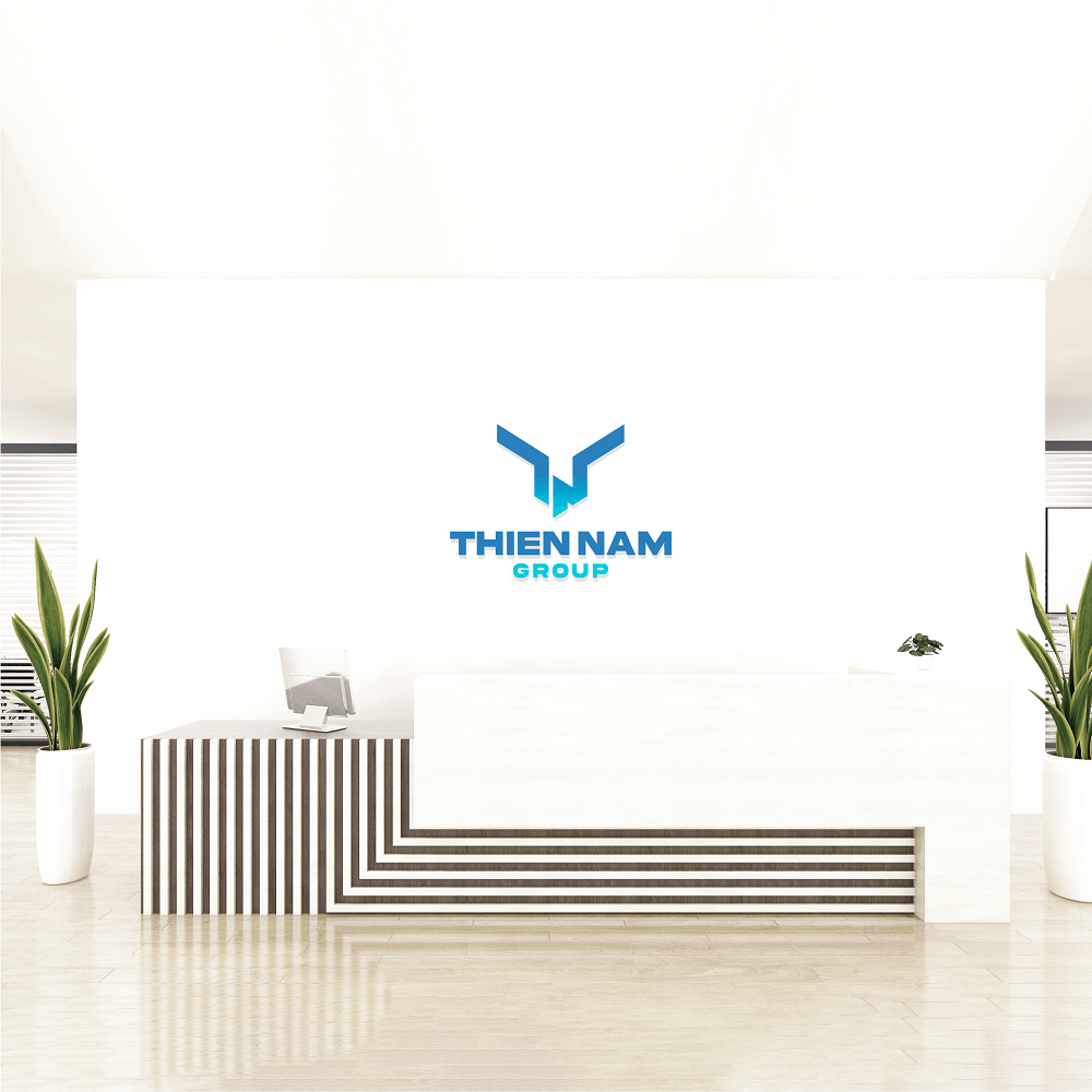 Thiết kế logo nhận diện thương hiệu Thiên Nam Group - Logo sảnh lễ tân