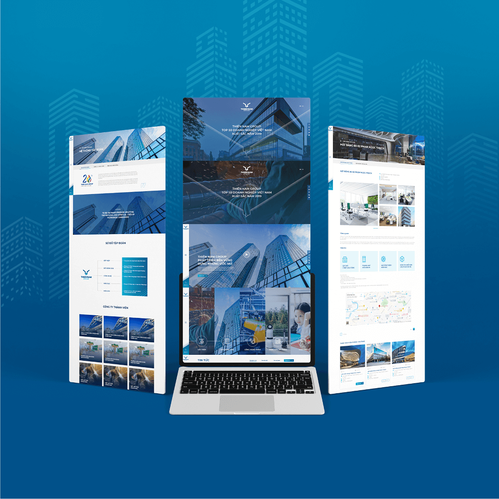 Thiết kế logo nhận diện thương hiệu Thiên Nam Group - Nhận diện website