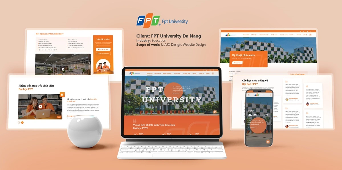 Dự án thiết kế website Đại Học FPT Đà Nẵng