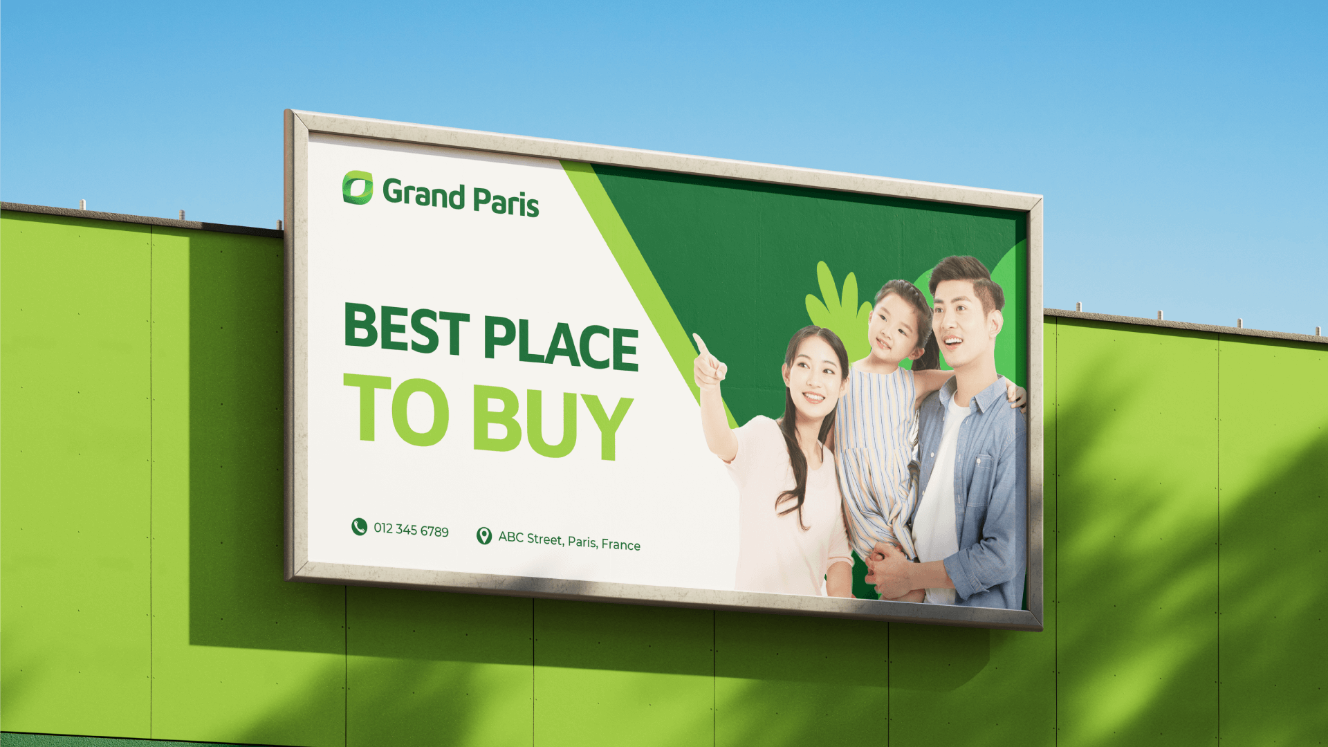 Dự án thiết kế logo thiết kế nhận diện thương hiệu Grand Paris trong lĩnh vực bán lẻ - Nhận diện ngoài trời