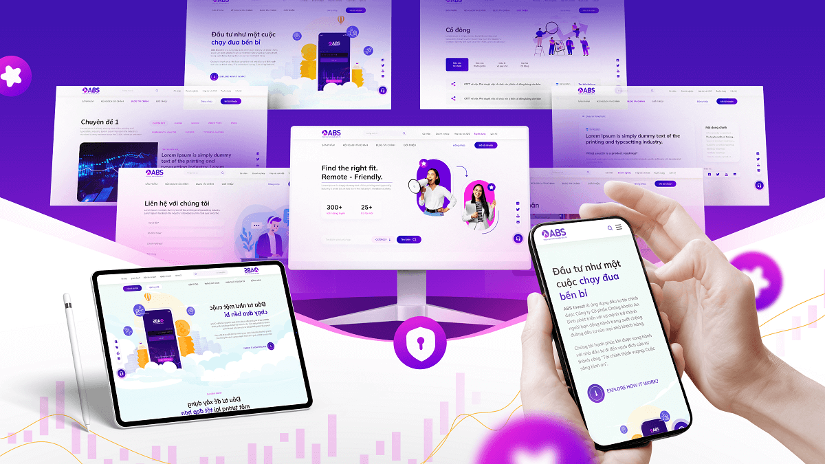 Dự án thiết kế website cho doanh nghiệp - ABS Securities