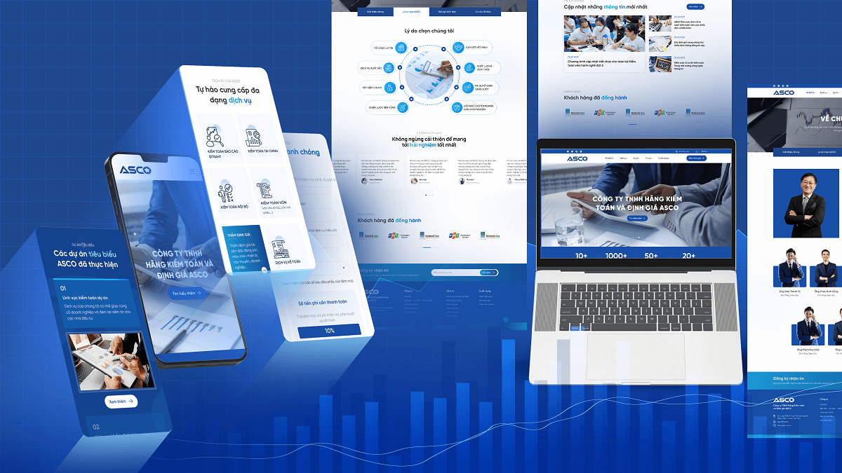 Dự án thiết kế website cho doanh nghiệp - Công ty kiểm toán ASCO