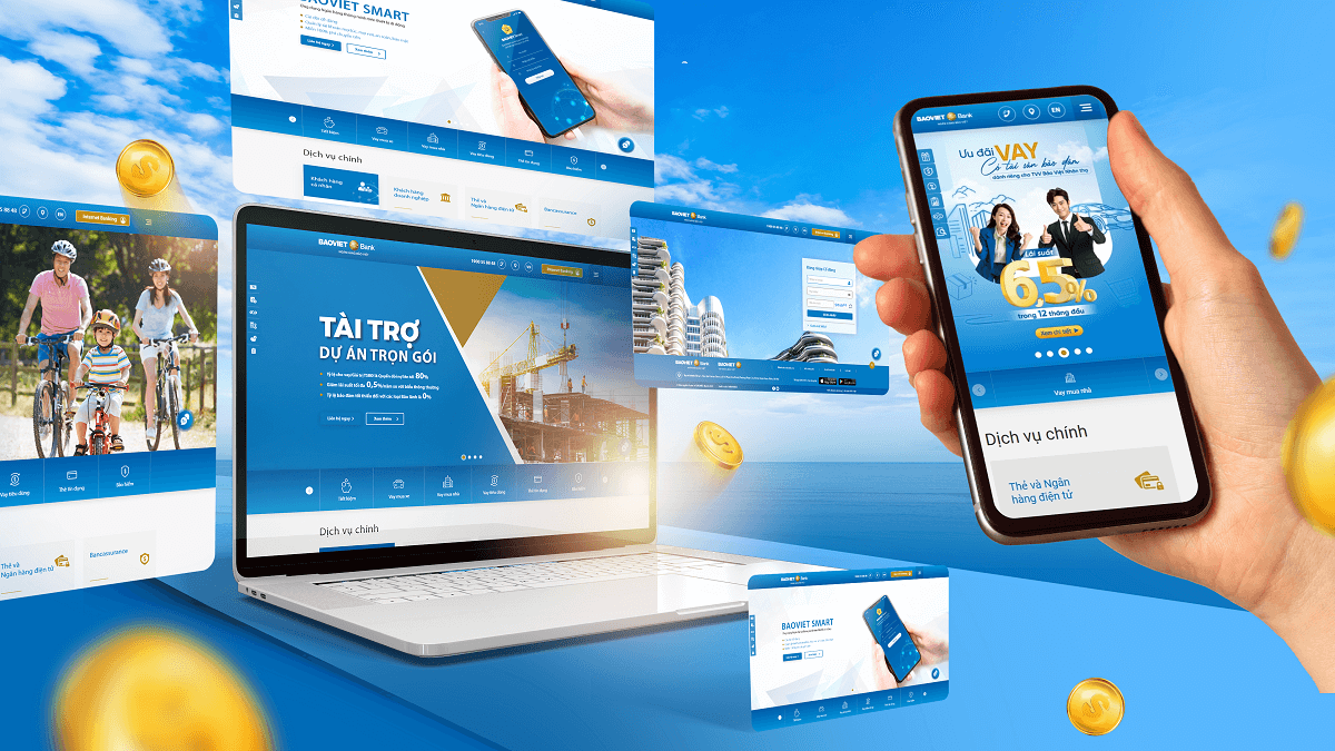 Dự án thiết kế website cho doanh nghiệp - Bảo Việt Bank