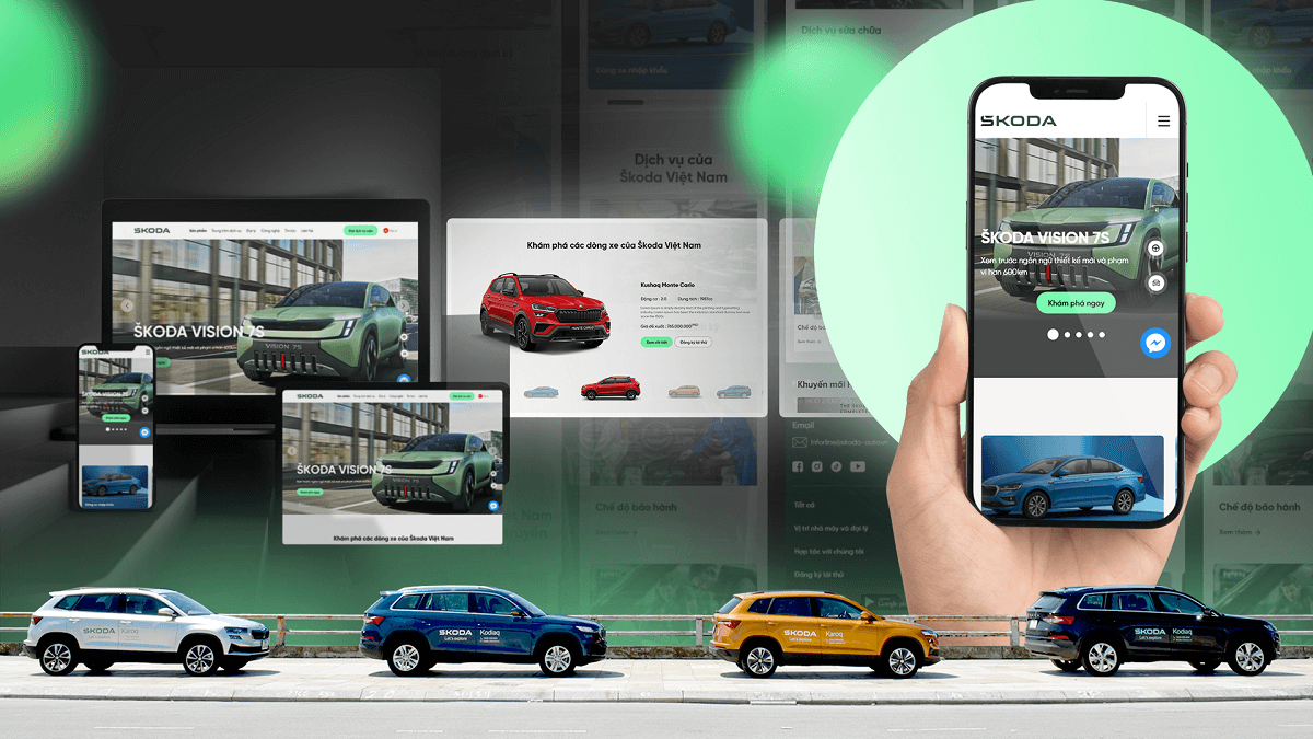 Dự án thiết kế website cho doanh nghiệp - Skoda