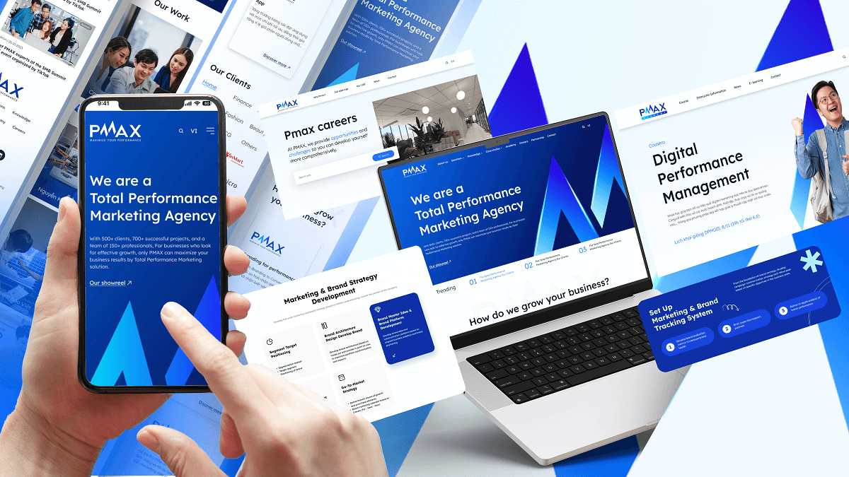 Dự án thiết kế website cho doanh nghiệp - PMAX
