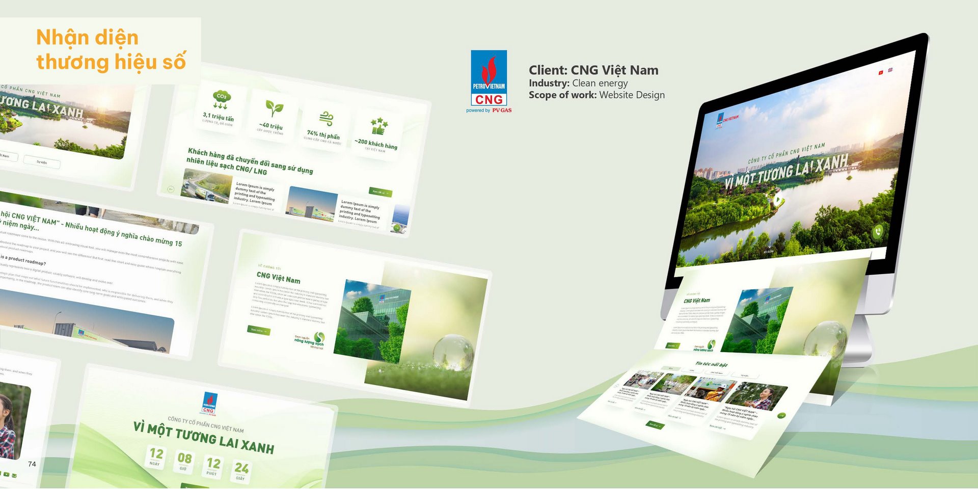 Dự án thiết kế website doanh nghiệp cho CNG Việt Nam