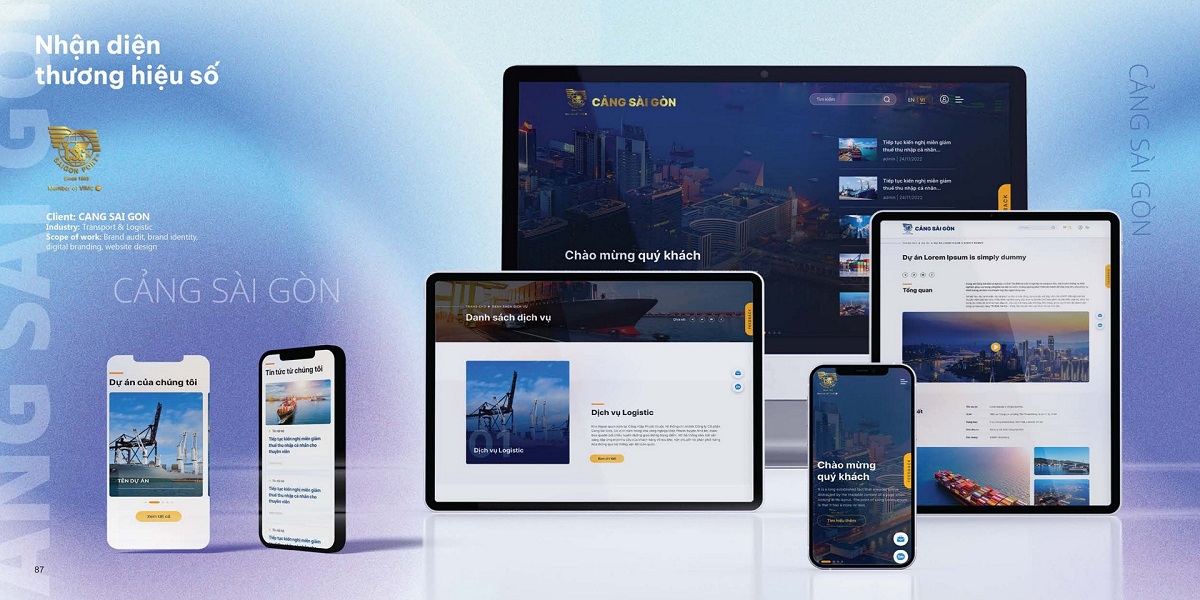 Dự án thiết kế website doanh nghiệp cho Cảng Sài Gòn