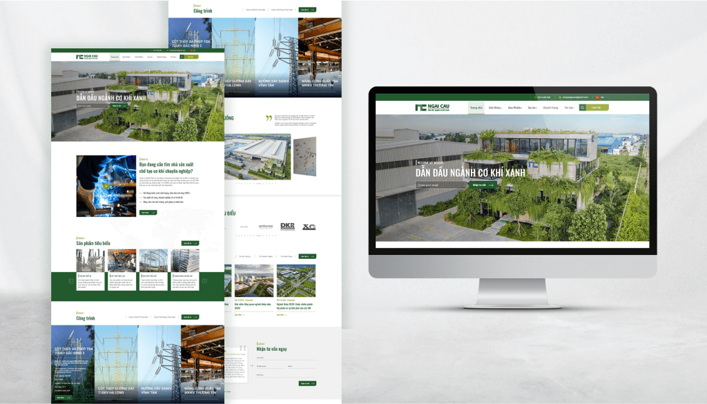 Dự án thiết kế website doanh nghiệp cho Cơ Khí Ngãi Cầu