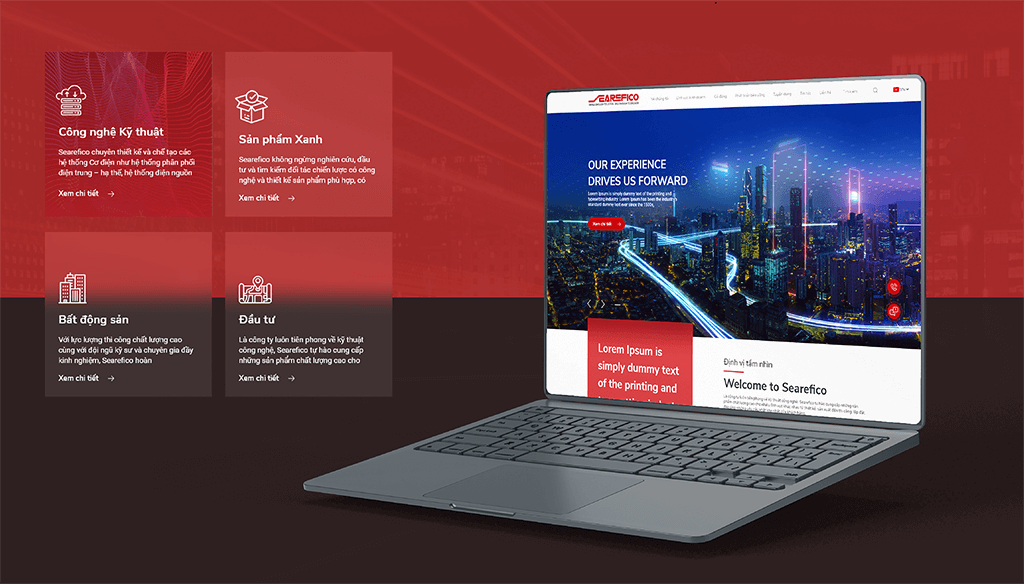 Dự án thiết kế website doanh nghiệp cho Searefico
