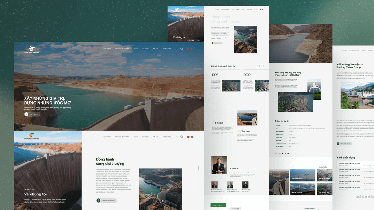 Dự án thiết kế website doanh nghiệp cho Trường Thành Group