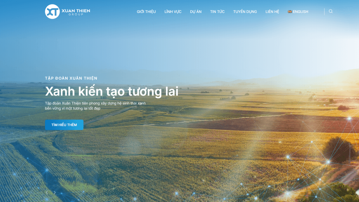 Dự án thiết kế website doanh nghiệp cho Xuân Thiện Group