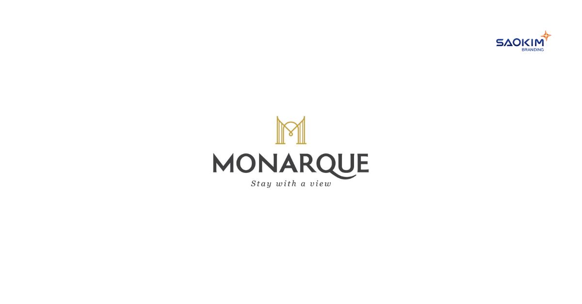 Mẫu logo khách sạn 4 sao Monarque