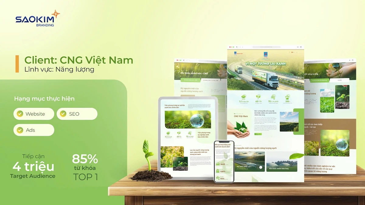 Dự án Digital Marketing của Sao Kim Branding - CNG Việt Nam