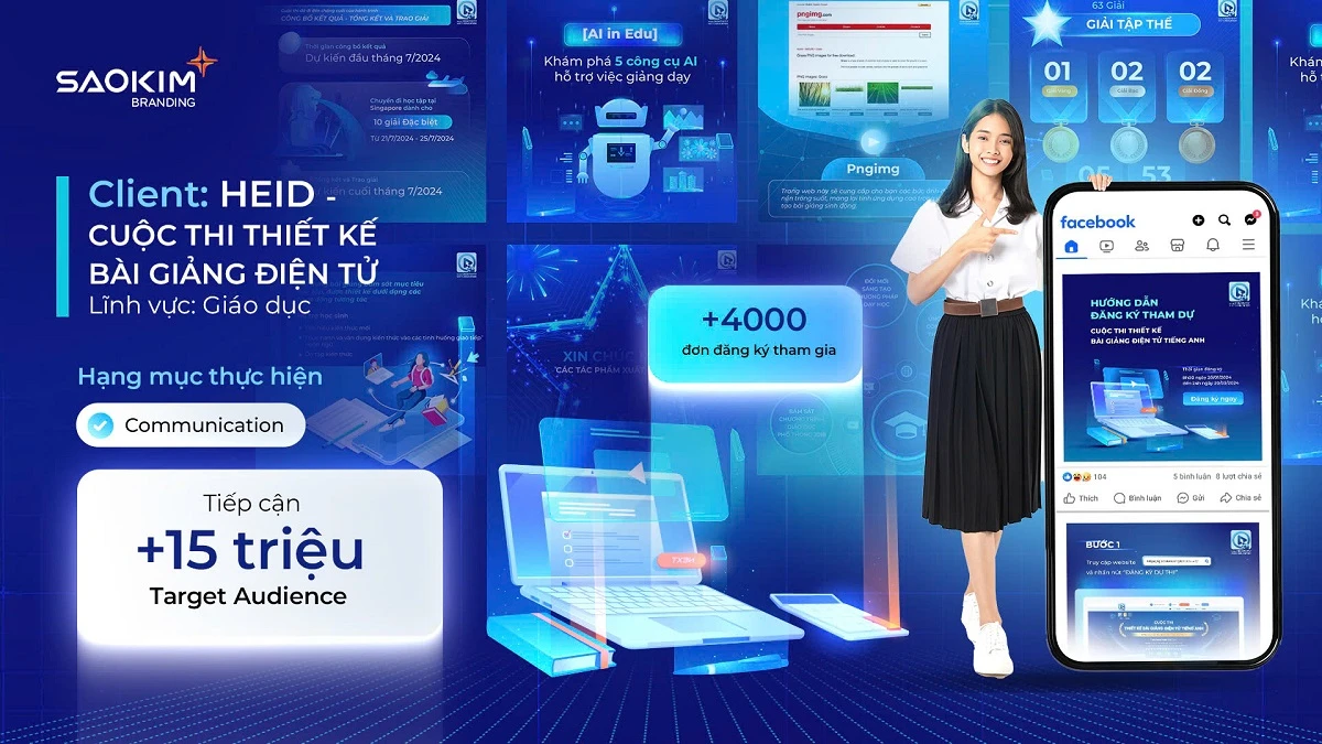 Dự án Digital Marketing của Sao Kim Branding - Cuộc thi thiết kế bài giảng điện tử