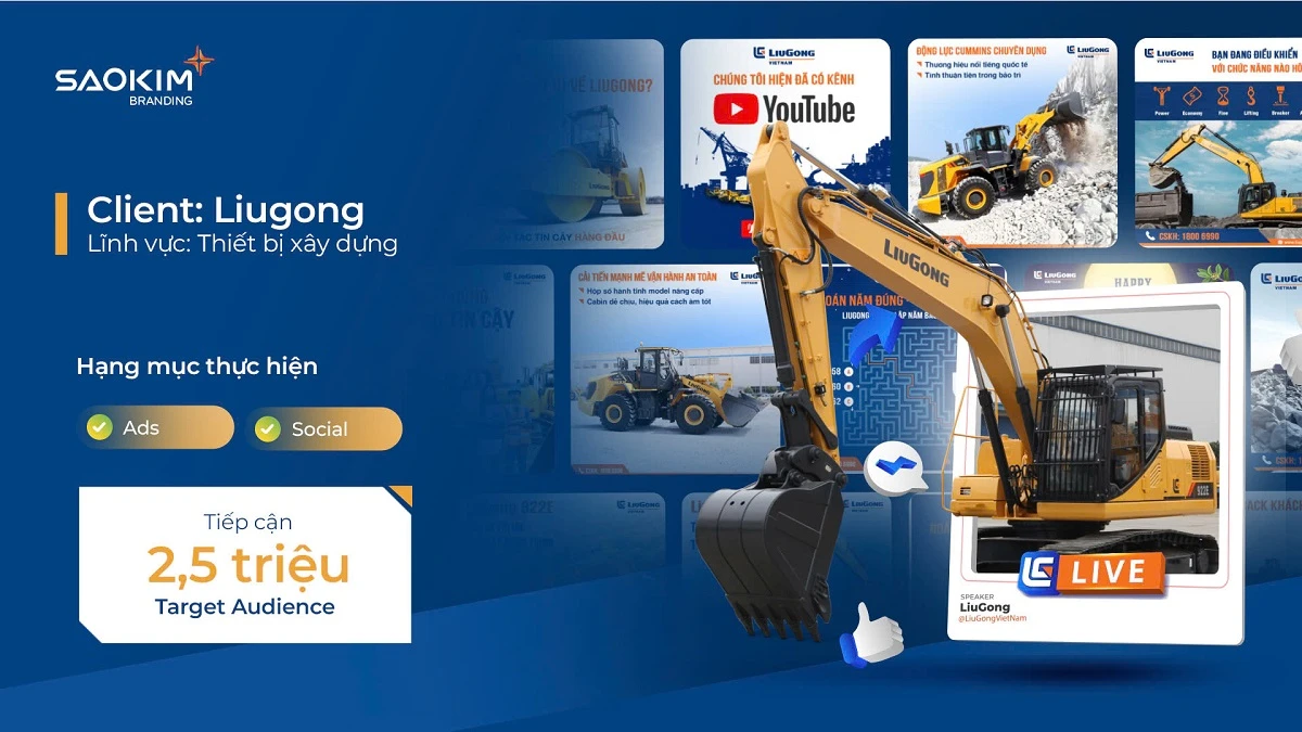 Dự án Digital Marketing của Sao Kim Branding - LiuGong