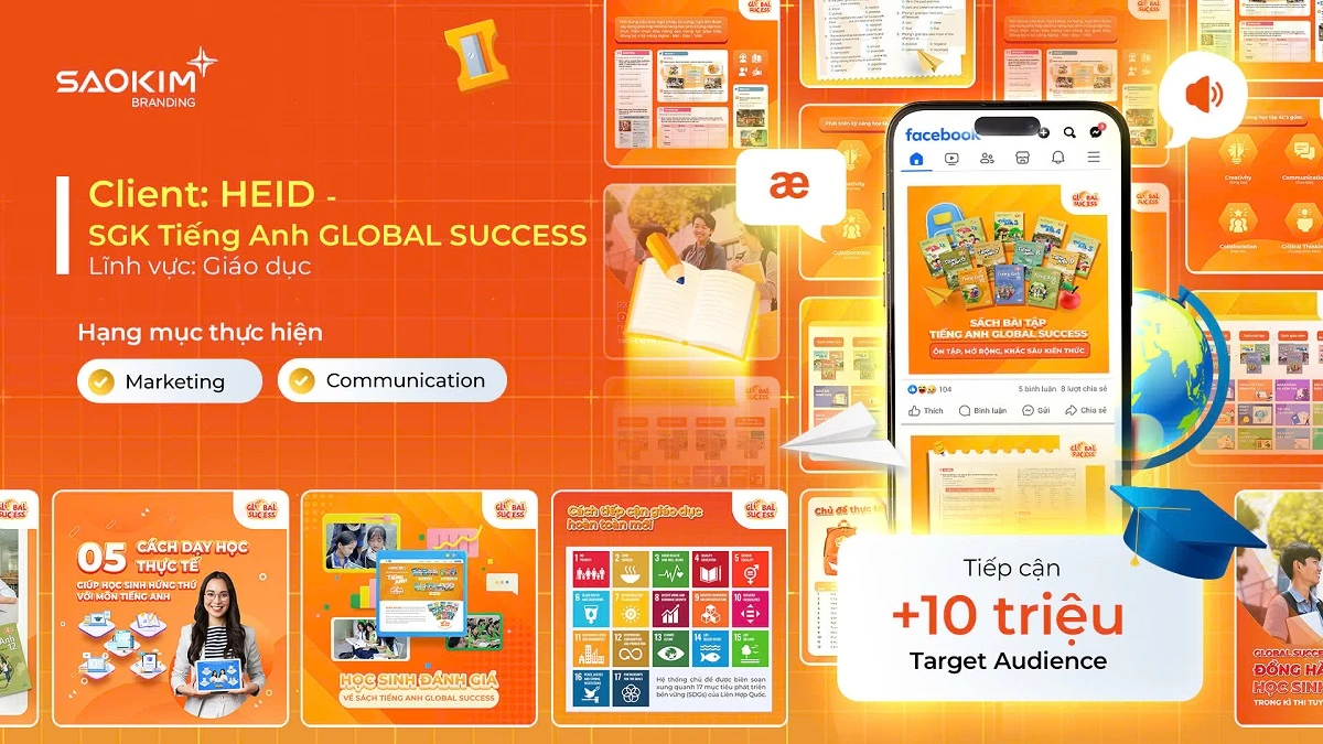 Dự án Digital Marketing của Sao Kim Branding - Tiếng Anh Global Success