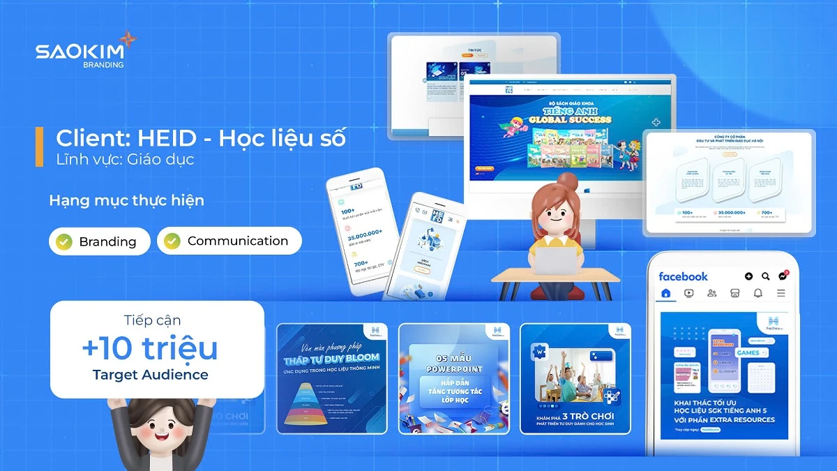 Dự án Digital Marketing của Sao Kim Branding - Nền tảng Học Liệu Số