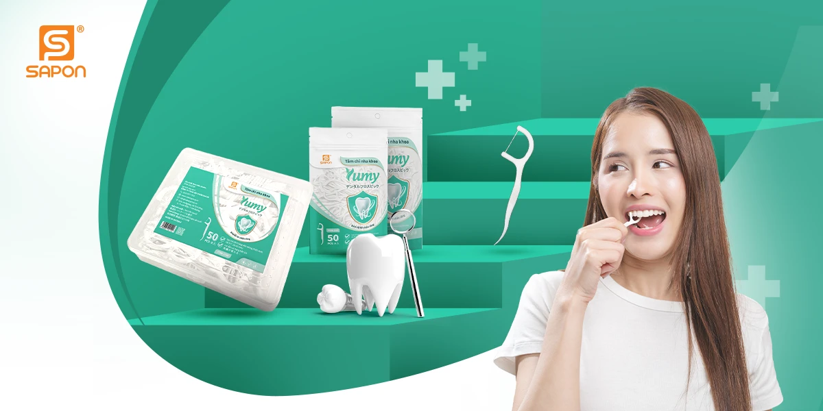 Dự án thiết kế bao bì nhãn mác sản phẩm Tăm chỉ nha khoa Yumy Sapon